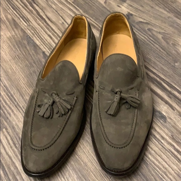 Suit supply Italian made TASSEL LOAFER suede - Picture 1 of 3